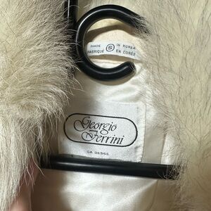 Giorgio Ferrini Cream Fur Coat